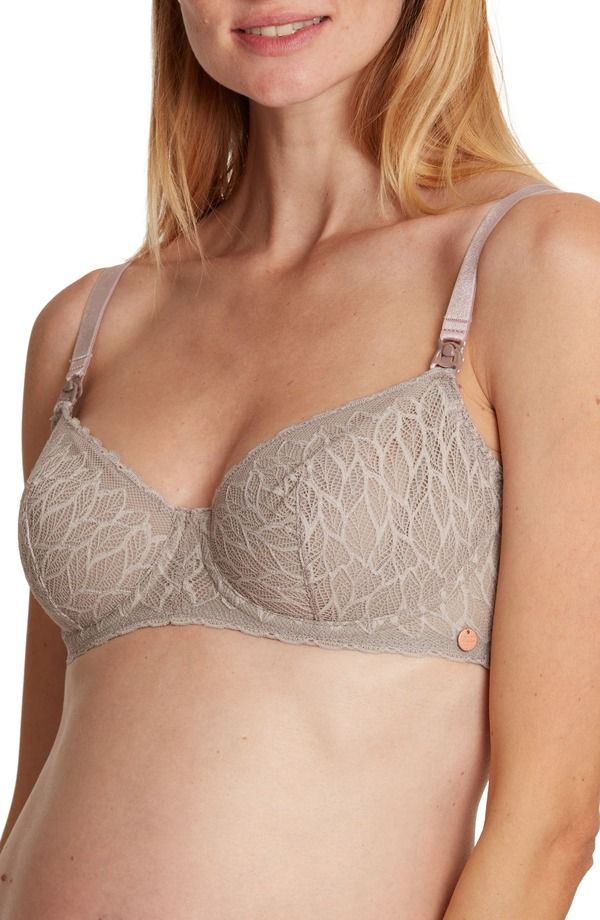 カシュクール レディース アンダーウェア ブラジャー レース マタニティ Cache Coeur Bliss Lace MaternityNursing Bra Taupe トープ