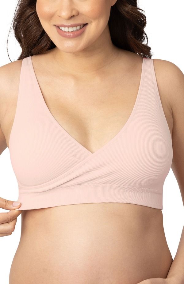 キンドリッド ブレイブリー レディース アンダーウェア ブラジャー Kindred Bravely Sublime Adjustable Crossover Nursing Lounge Bra Fitsizes 30B40D Soft Pink ピンク