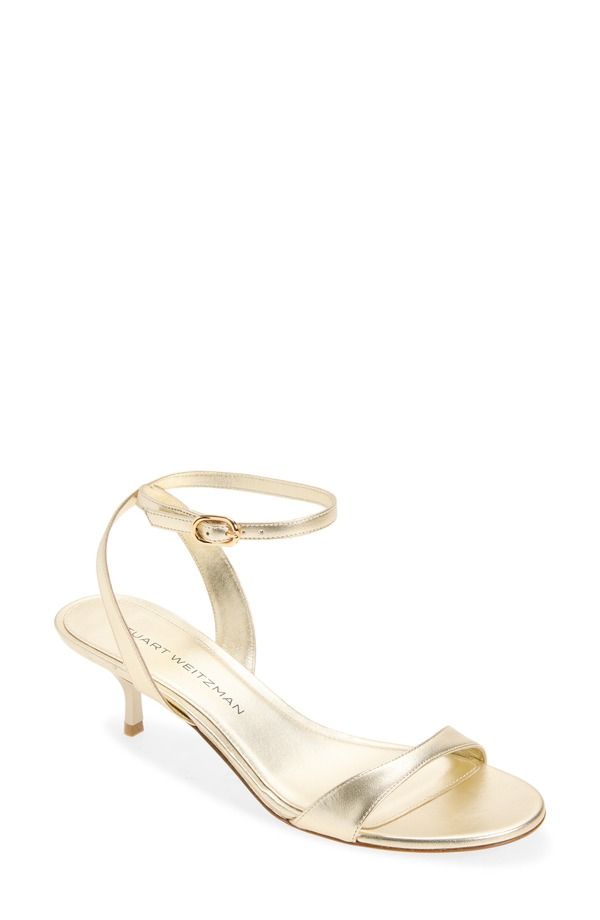 スチュアート ワイツマン レディース シューズ ヒール サンダル アンクル Stuart Weitzman Kellie Ankle Strap Sandalight Gold ゴールド