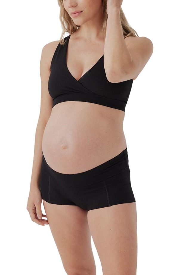 パクト レディース アンダーウェア パンツ コットン マタニティ Pact Organicotton Maternity Foldover Brief 4Pack Everyday Basics