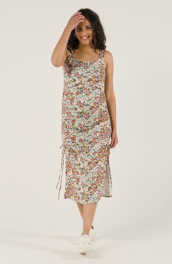 カシュクール レディース トップス ワンピース ギャザー マタニティ Cache Coeur Maternity and Nursing Ruched tank dress Liberty Multicolor マルチカラー