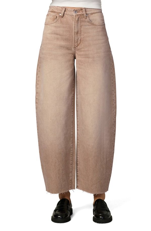 ジョーズ レディース ボトムス カジュアルパンツ ジーンズ Joes The Billie Raw Hem Crop Barrel Jeans Washed Tannin