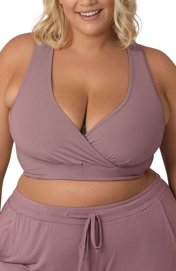 キンドリッド ブレイブリー レディース アンダーウェア ブラジャー パイル Kindred Bravely Busty French Terry Racerback Nursing Sleep Bra Fitsizes 30E46H Twilight