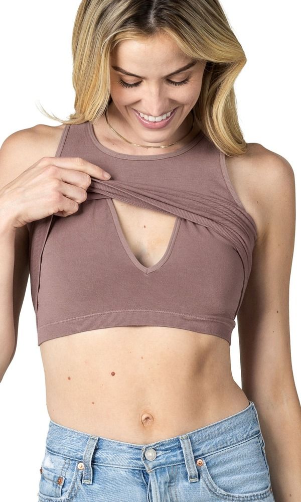 キンドリッド ブレイブリー レディース アンダーウェア ブラジャー マタニティ Kindred Bravely Sublime Maternity Nursing Longline Bra Top Twilight