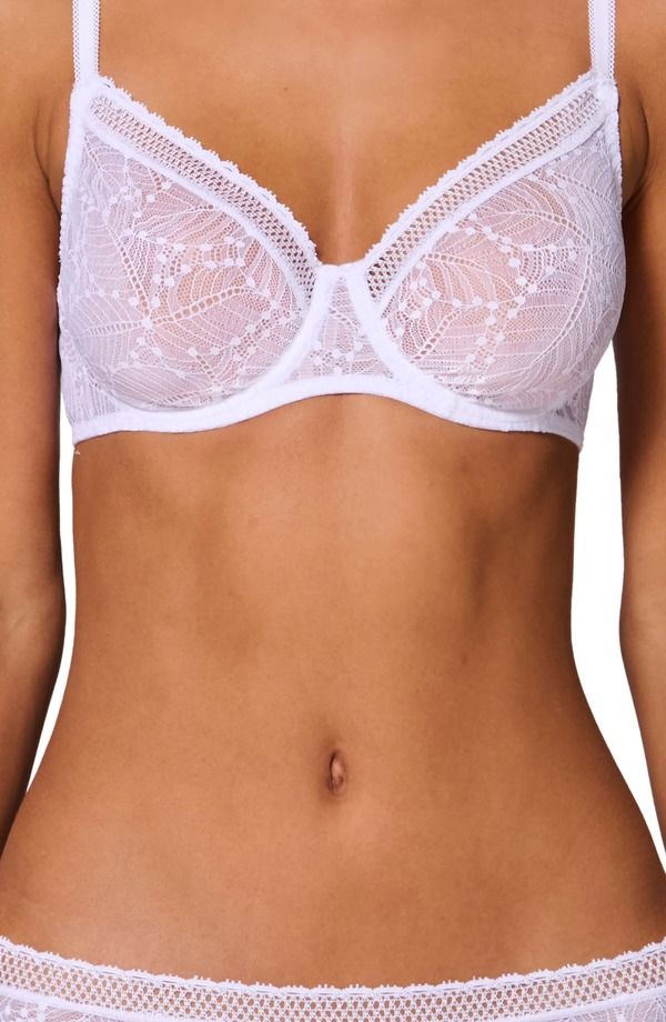 シモーヌペレール レディース アンダーウェア ブラジャー Simone Perele Comete Underwire Bra White ホワイト