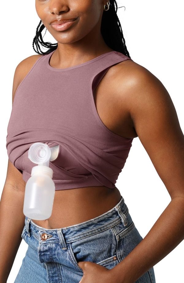 キンドリッド ブレイブリー レディース アンダーウェア ブラジャー Kindred Bravely Busty Sublime HandsFree Pumping Longline Bra Top Fitsizes 30E44H Twilight