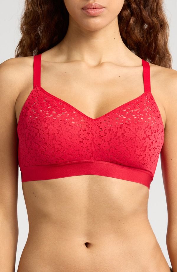 シャンテル レディース アンダーウェア ブラジャー Chantelle Lingerie Norah Supportive Wireless Bra Poppy Red レッド