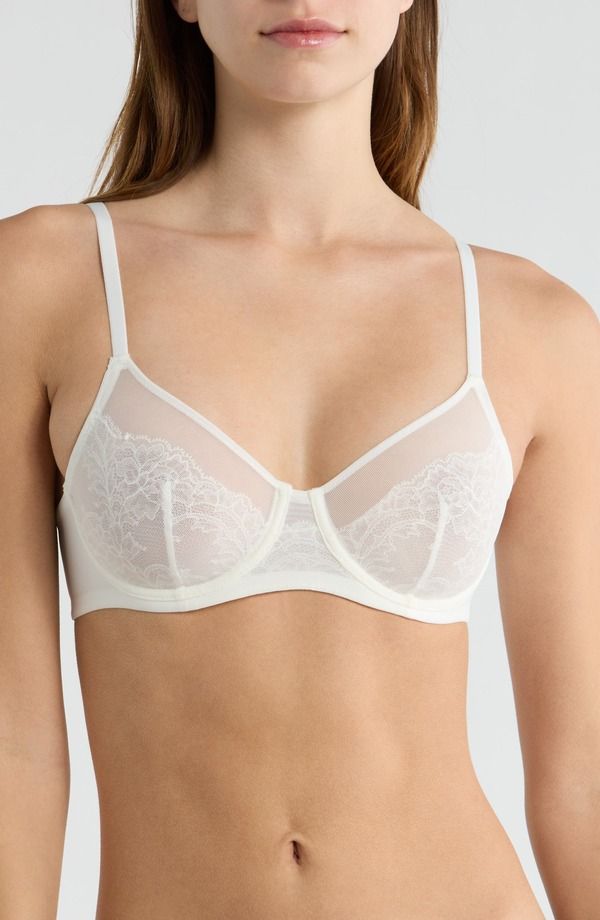 ナトリ レディース アンダーウェア ブラジャー Natori Radiance Underwire Unlined Bra Warm White ホワイト