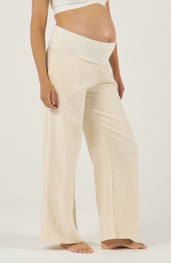 カシュクール レディース ボトムス カジュアルパンツ マタニティ Cache Coeur Maternity pants Celia Natural