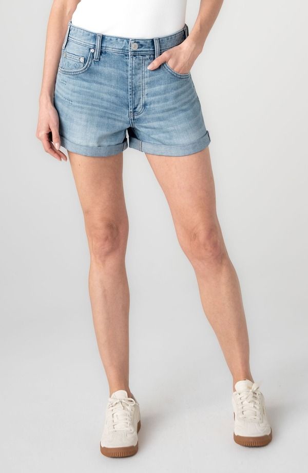リヴァプール ロサンゼルス レディース ボトムス デニムパンツ ショートパンツ Liverpoolos Angeles Cuffed Relaxedenim Shorts Denver デニム