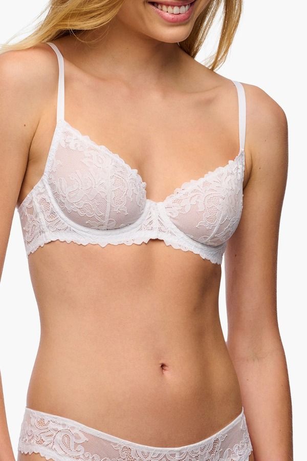 コサベラ レディース アンダーウェア ブラジャー Cosabella Carmela Demi Cup Bra White ホワイト
