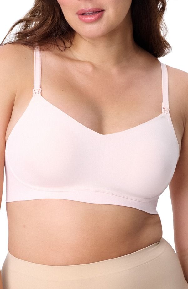 マザーフッドマタニティー レディース アンダーウェア ブラジャー MOTHERHOOD MATERNITY Motherhood Womens Maternity Wireless Micro Nursing Bra Porcelain Pink ピンク
