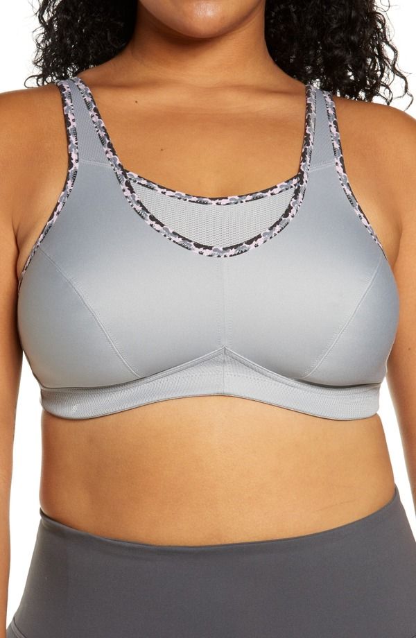 グラマライズ レディース アンダーウェア ブラジャー Glamorise NoBounce Camisole Sports Bra Silver シルバー