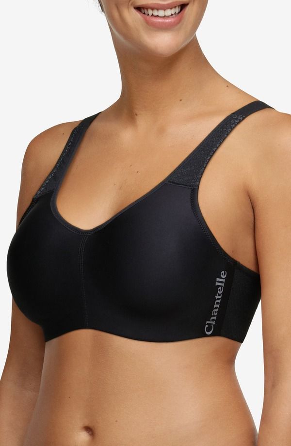 シャンテル レディース アンダーウェア ブラジャー ミニ Chantelle Lingerieveryday High Support Underwire Minimizer Sports Bra Black Grey11 ブラック