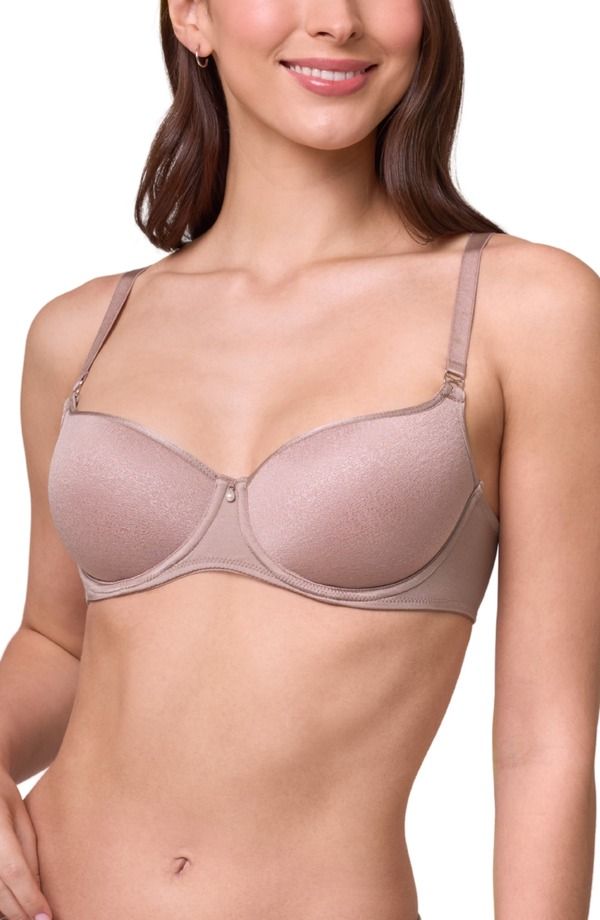 モンテル インティメイツ レディース アンダーウェア ブラジャー Montelle Intimates Underwire Spacer Balconette Bra Moonshell