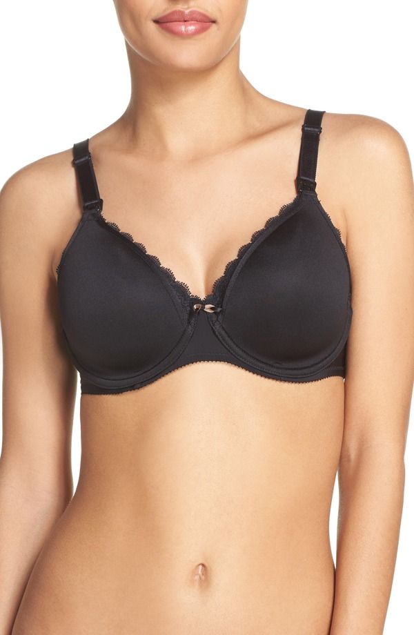 シャンテル レディース アンダーウェア ブラジャー Chantelle Lingerie Merci Lightweight Nursing Bra Black ブラック