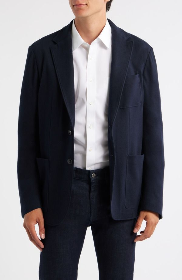 カナーリ メンズ アウター ジャケット・ブルゾン コットン Canali Trim Fit Cotton Cashmere Jacket Navy ネイビー 221,800円