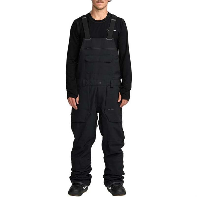 ボルコム メンズ ボトムス カジュアルパンツ Volcom Roan Bibs Mens Black ブラック