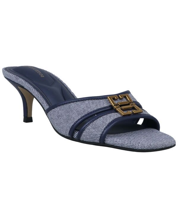 ジャーニ ベルニーニ レディース シューズ サンダル ヒール Giani Bernini Womens Margrite Kitten Heel Dressandals Pompador Blue Canvas ブルー