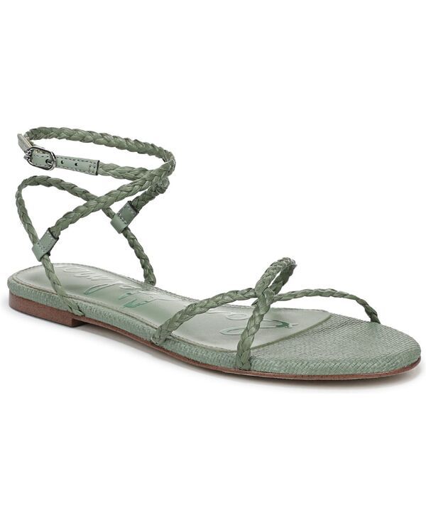 サムエデルマン レディース シューズ サンダル Sam Edelman Womens Ellina Braid Strappy Sandalsage Sky Faux Raffia セージ