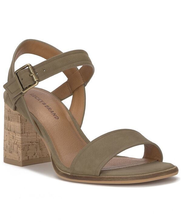 ラッキーブランド レディース シューズ サンダル ヒール Lucky Brand Womens Hallia Block Heel Dressandals Capers Oiled Nubuck
