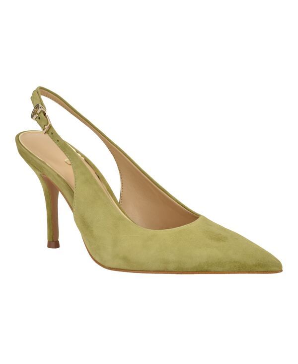 ゲス レディース シューズ パンプス GUESS Womens Princelsa Pointed Toe Slingback Pumps Olive Suede オリーブ