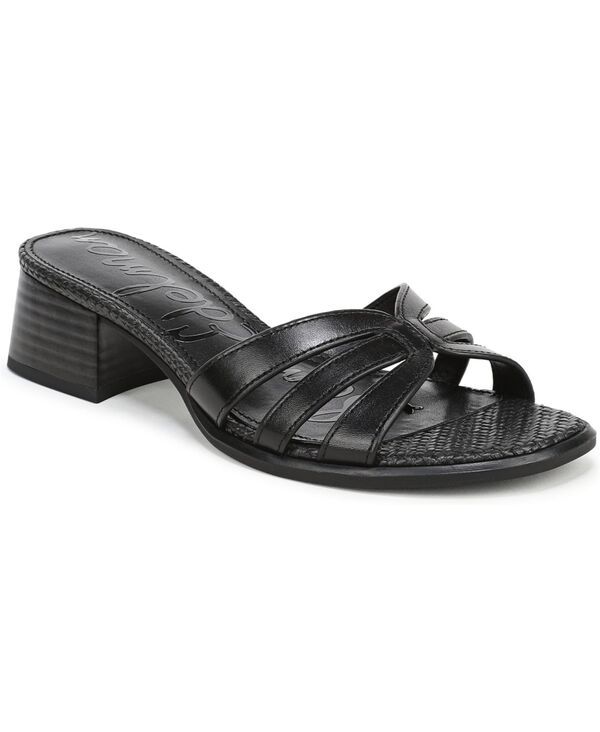 サムエデルマン レディース シューズ サンダル Sam Edelman Womens Farrin Slide Sandals Black Leather ブラック