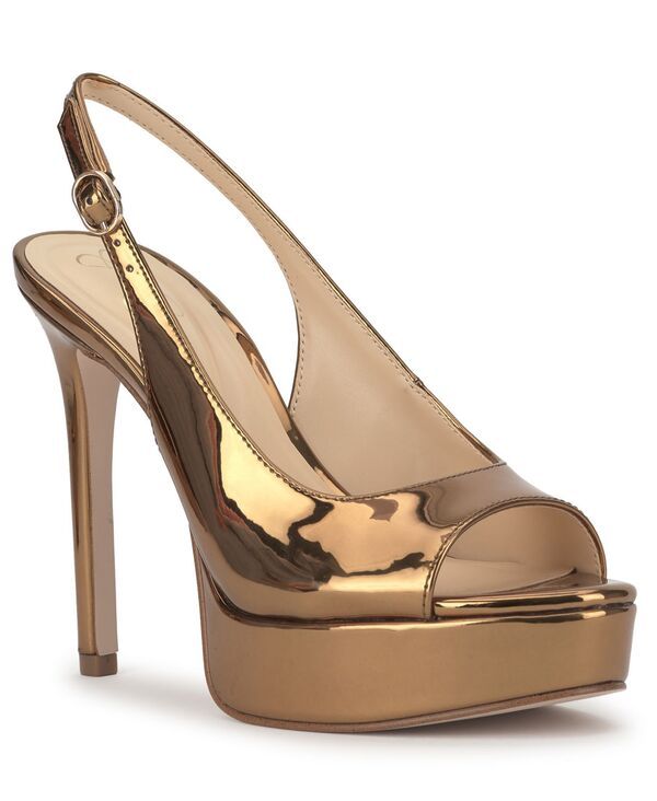 ジェシカシンプソン レディース シューズ パンプス プラットフォーム Jessica Simpson Womensibilla Platform Stiletto Pumps Bronze Mirror Metallic メタリック