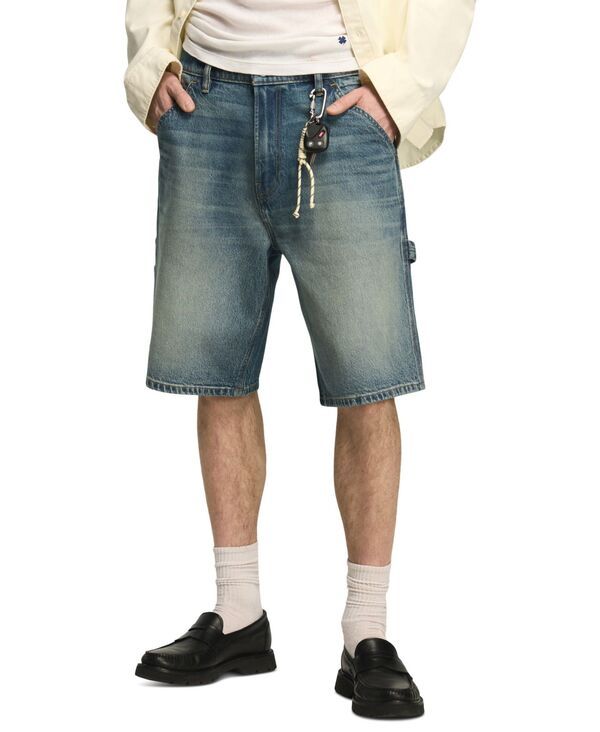 ラッキーブランド メンズ ボトムス ハーフパンツ・ショーツ ショートパンツ デニム Lucky Brand Mens Baggy Carpenter Denim Shorts Quantum Leap デニム