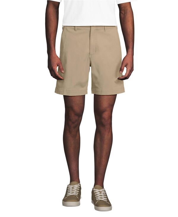 ランズエンド メンズ ボトムス ハーフパンツ・ショーツ Lands End Mens Knockabout 7 Classic Fit Chino Short Desertan タン