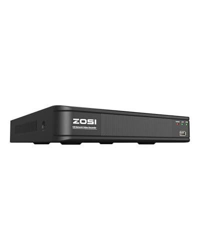 ZOSI 防犯レコーダー 8ch H.265+映像圧縮 デジタルレコーダー 防犯カメラ監視カメラ対応 960H/720P/1080N/1080P防犯レコーダー アナログ/AHD/CVI/TVIカメラに対応 AI人体/車両検知 メール警報 Ip ac656ec3
