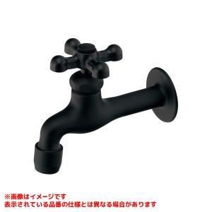 【新品・5営業日で発送】KAKUDAI カクダイ 泡沫横水栓(マットブラック)【701-041-MD】