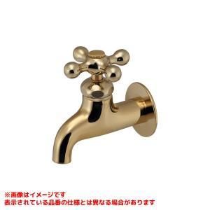 【新品・5営業日で発送】KAKUDAI カクダイ 横水栓(ショート・アンティークゴールド)【701-021A-AG】