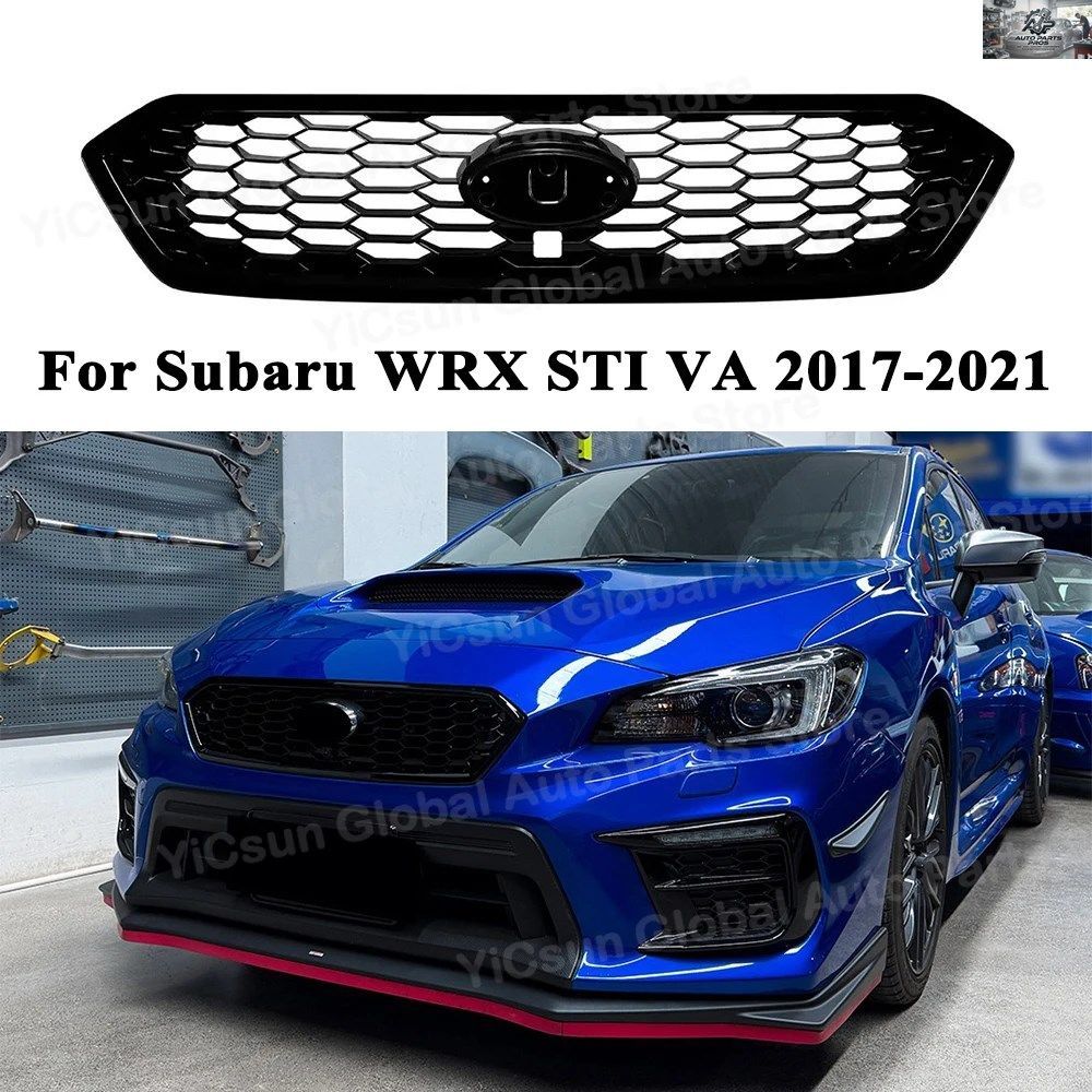 2017-21 スバル WRX STI VA 車用 アッパー バンパーフード メッシュ グリッドグリル フロントグリル レーシンググリル カスタムパーツ