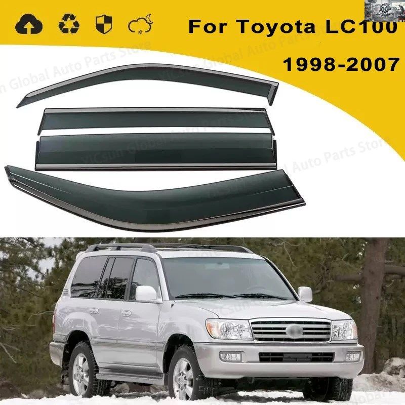 トヨタ ランドクルーザー100 LC100 FJ100 1998年～2007年式 ウィンドウバイザーガード