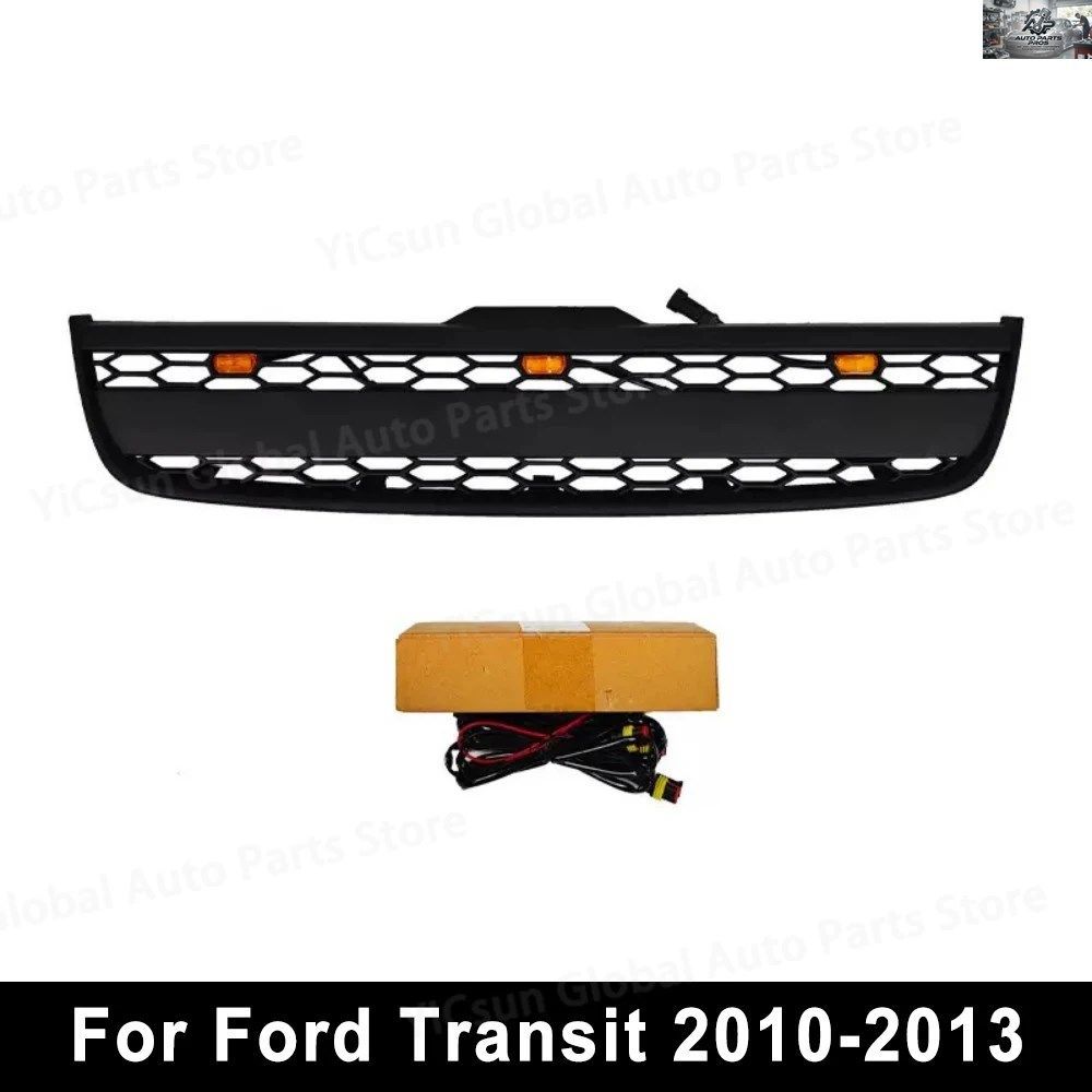 フォード トランジット 2010-2013 コネクト グリル LEDライト付き改造車フロントバンパーグリル 北米仕様