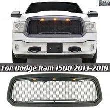 車のフロントグリルフードLEDライト上部ハニカムビレットフェイスライトダッジラム15002013-18