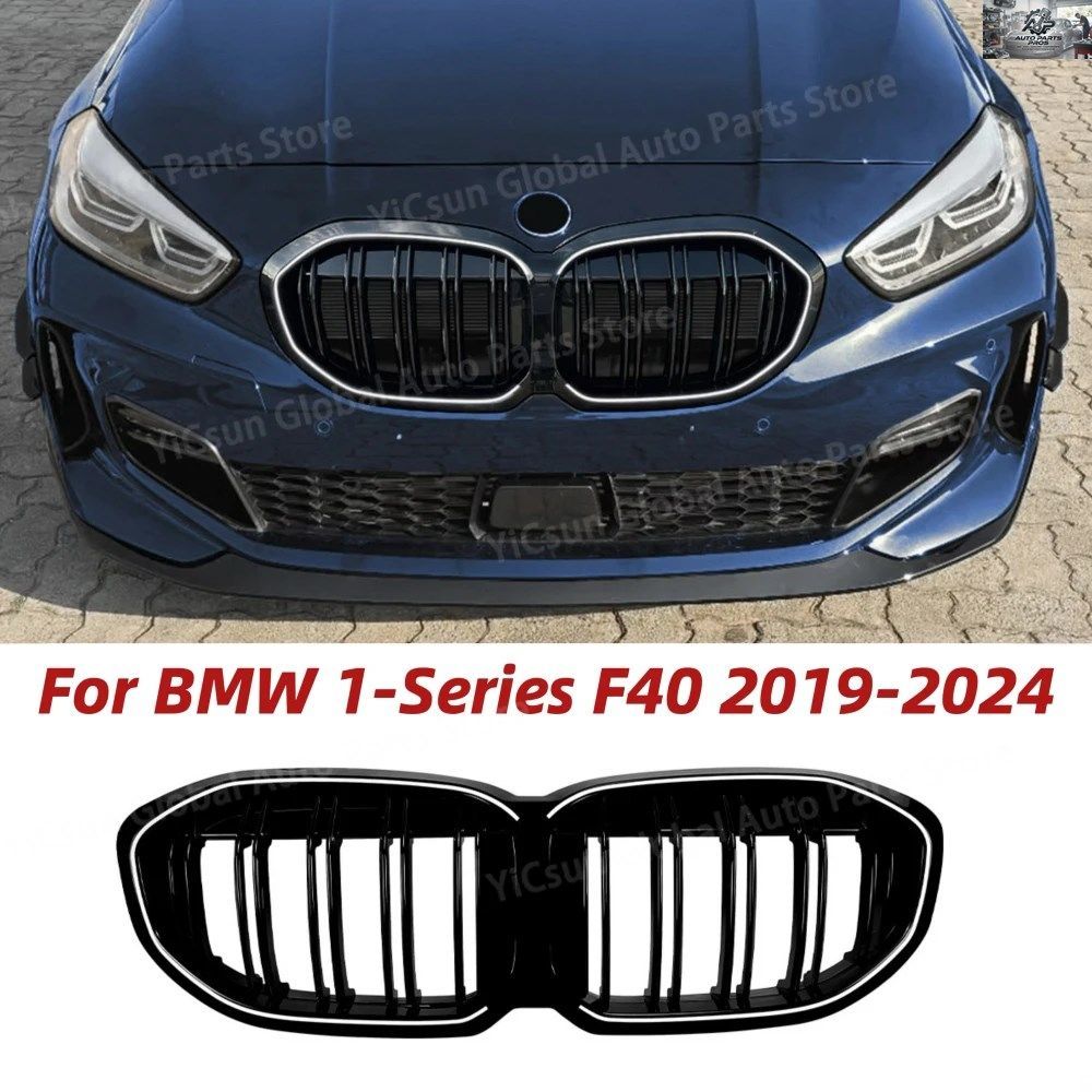 BMW 1シリーズ F40 2019 - 24 フロントバンパー ラジエーターグリル LED エアインテークグリル エクステリアカー