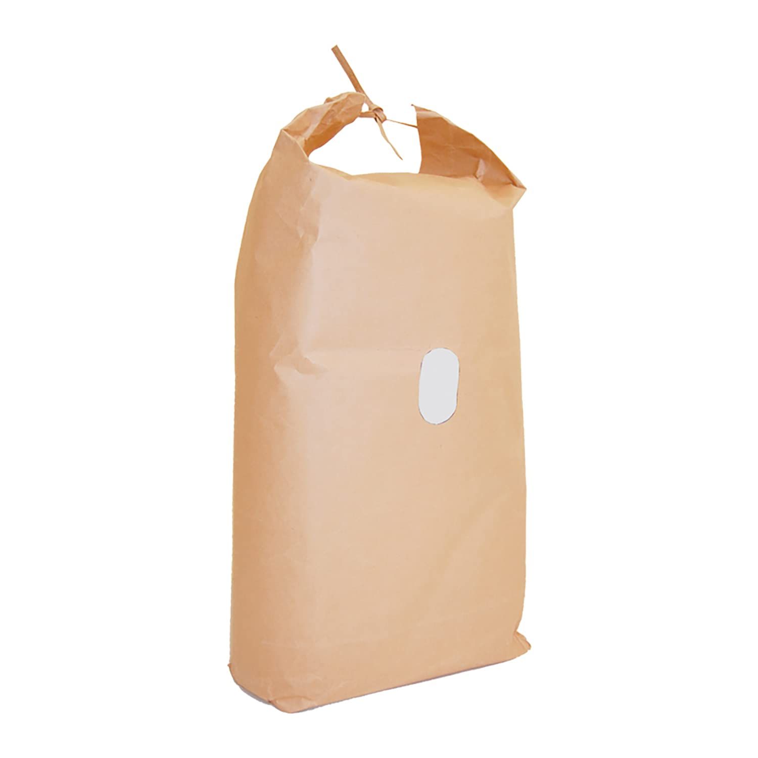 新着商品 【ケース販売】米袋 舟底タイプ バンド 窓付き 5KG 未晒 無地 004193040 1ケース(100枚入)