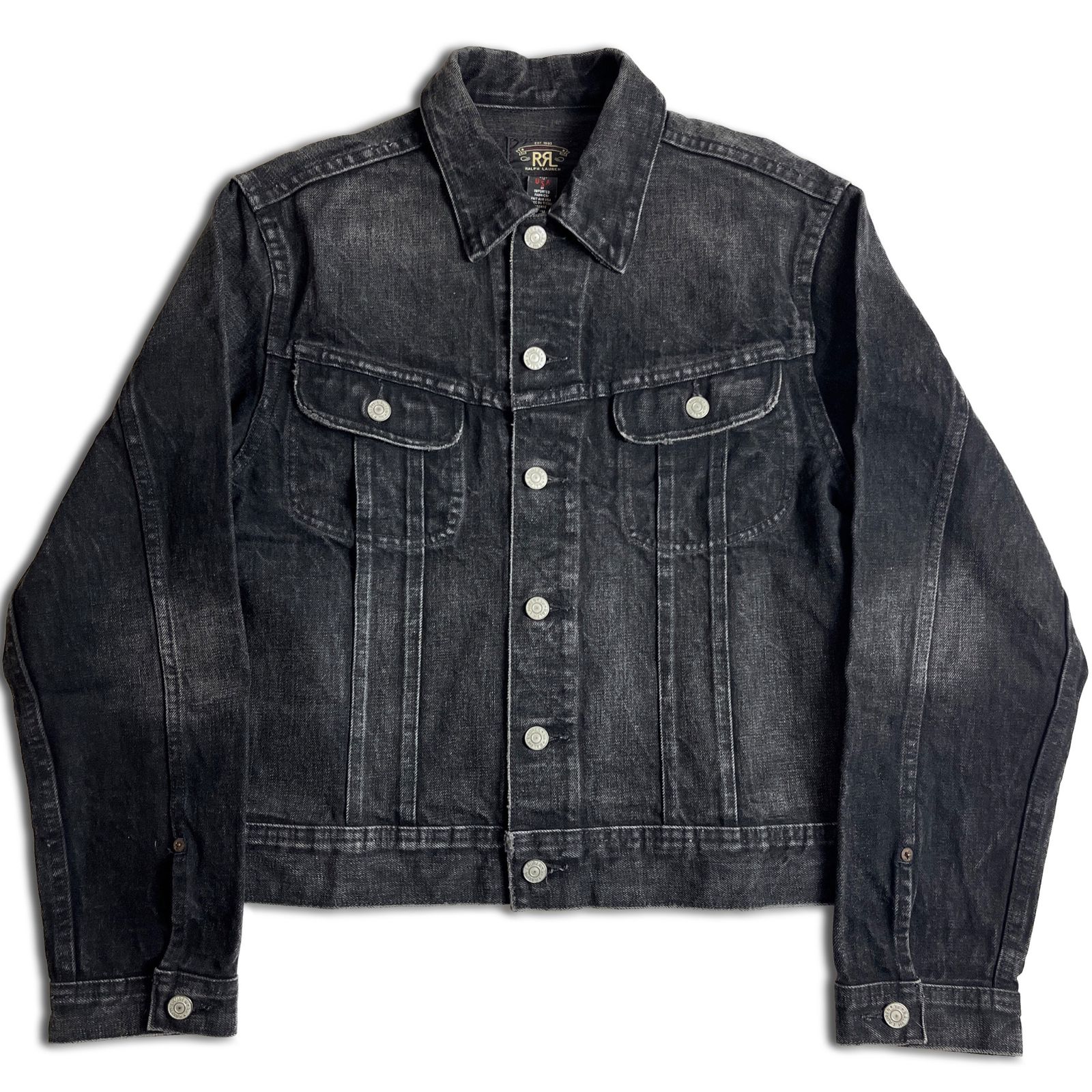 RRL ブラックデニムジャケット USA製 Mサイズ ダブルアールエル 2000000012643