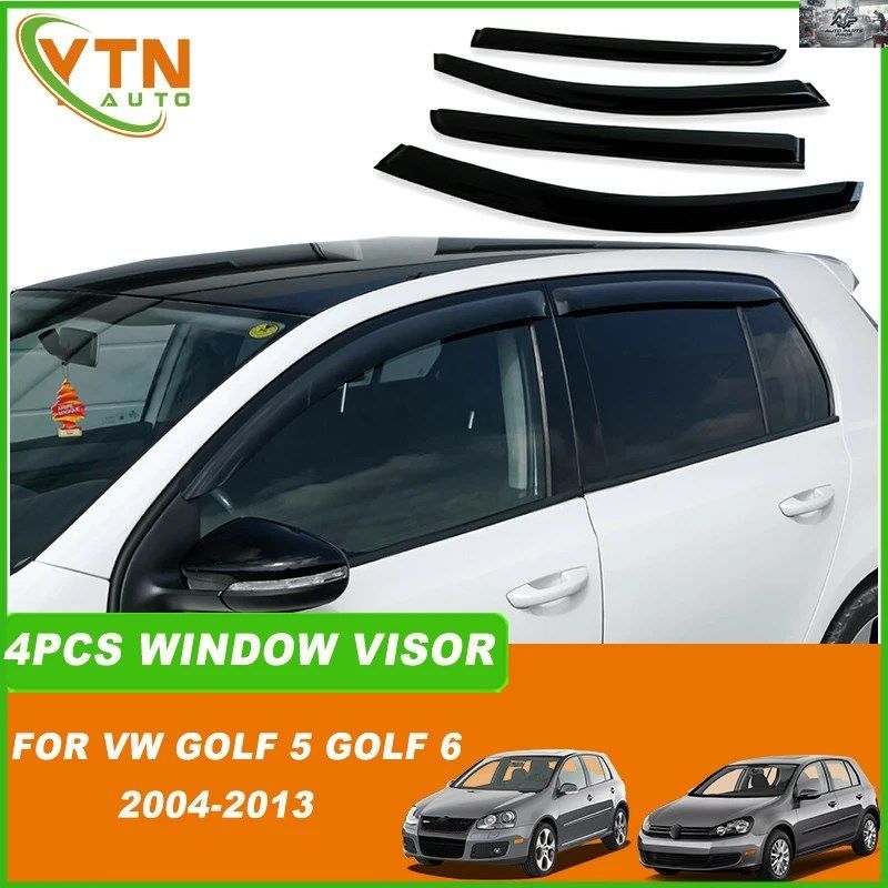 VW ゴルフ5 MK5 ゴルフ6 MK6 ハッチバック 2004 - 13 ウェザーシールド ウィンドレイン サンガード