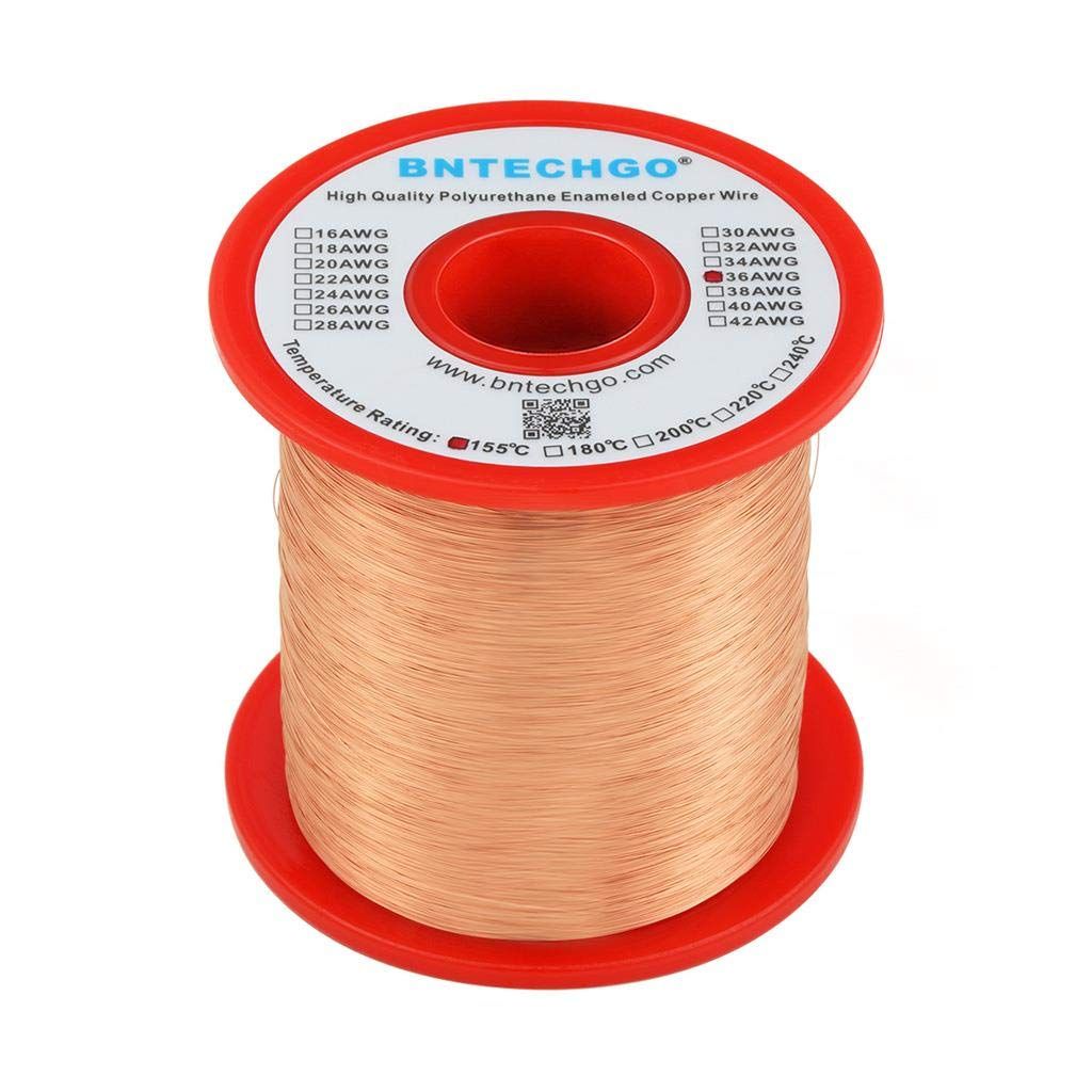 新着商品 36 AWG マグネットワイヤー エナメル銅ワイヤー エナメル マグネット巻線 1.0ポンド 直径0.0049インチ ナチュラル