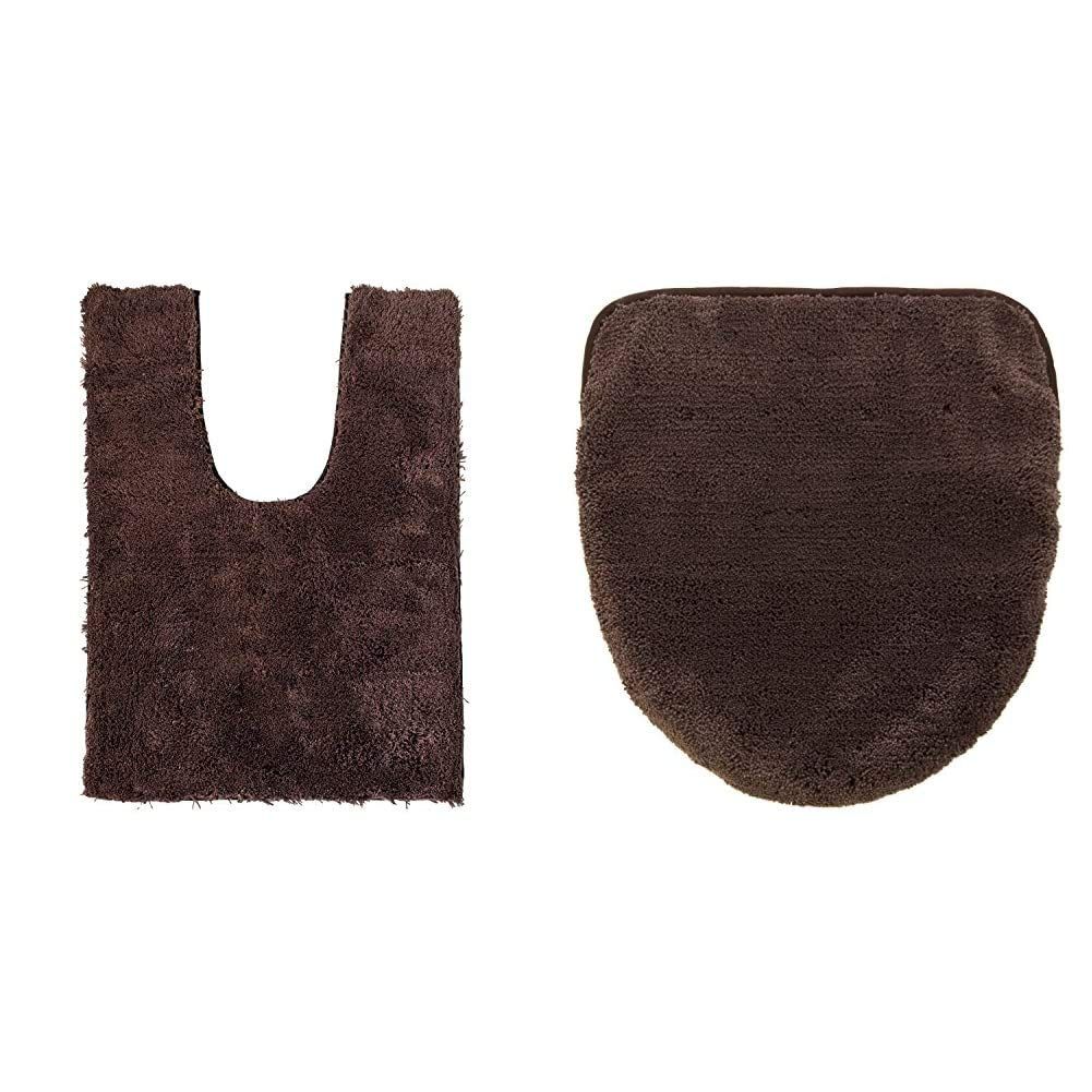新着商品 【セット買い】オカ(OKA) 乾度良好Dナチュレ ２点セット（ロングトイレマット＋フタカバー） ブラウン