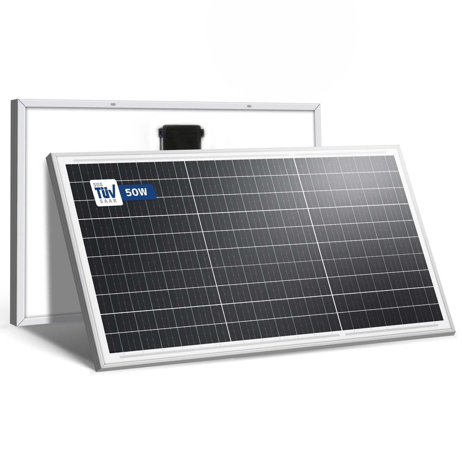 LVYUAN 50W ソーラーパネル 単結晶 PERC 次世代型 小型 太陽光パネル 12V 変換効率22.7% 太陽電池モジュール 薄型 軽量 超高効率 省エネルギー 小型 車 船舶 屋根 ベランダに設置 災害対策 緊急電源【◆T?V安全認証製品】koe