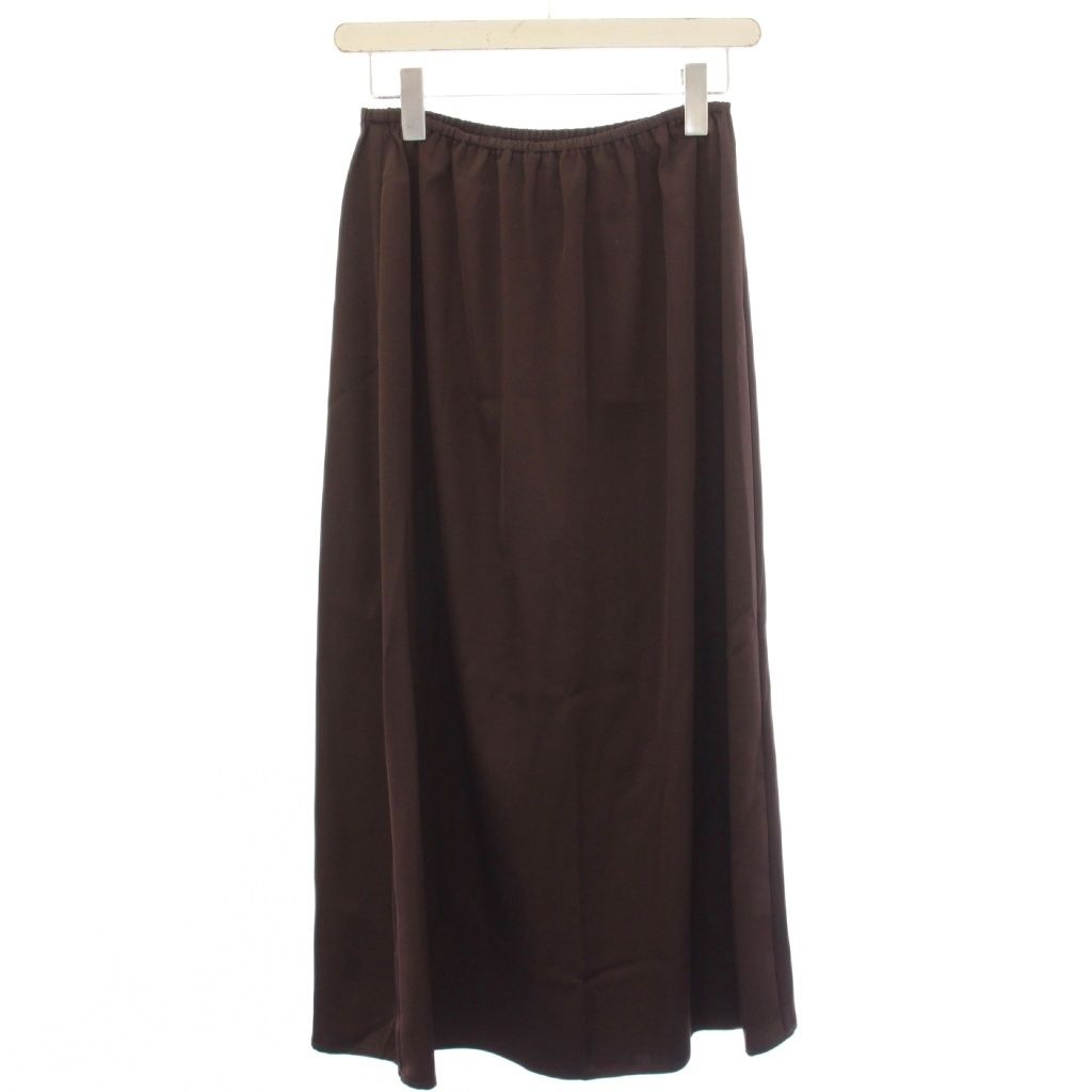 イエナ IENA 25AW レースプリーツスカート イージー ロング 38 茶