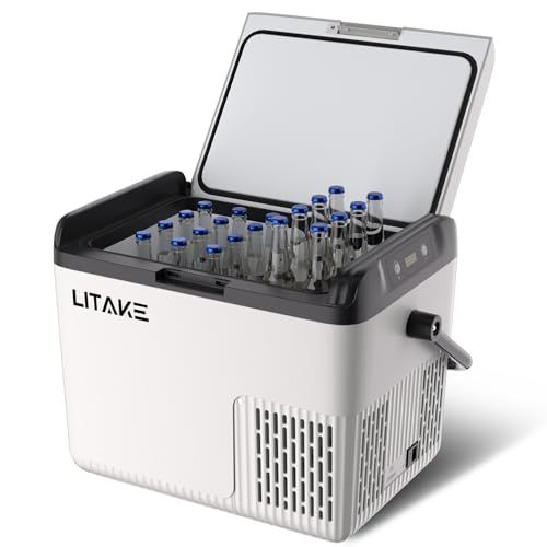 ☆新品☆Litake(リテーク) 車載冷蔵庫 18L ポータブル冷蔵庫 急速冷凍 -20℃?20℃ 45W省エネ 静音 3WAY電源対応 DC12V/24V AC100V 車載冷蔵冷凍庫 車載家庭両用 トラック 車中泊 キャンプ アウトドア 7711e0f2