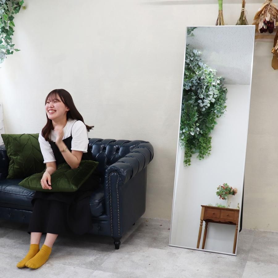 新品・未使用】 140cm 黒 Johnlife 姿見 全身鏡 スタンドミラー 壁掛け