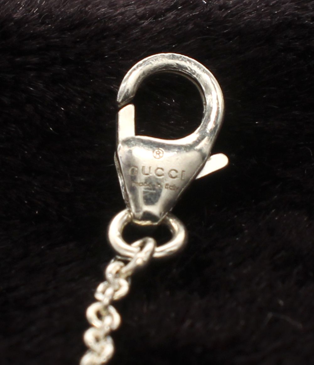 グッチ ネックレス ブレスレット SV925 カラーストーン フラワーモチーフ 花モチーフ 2点セット レディース GUCCI