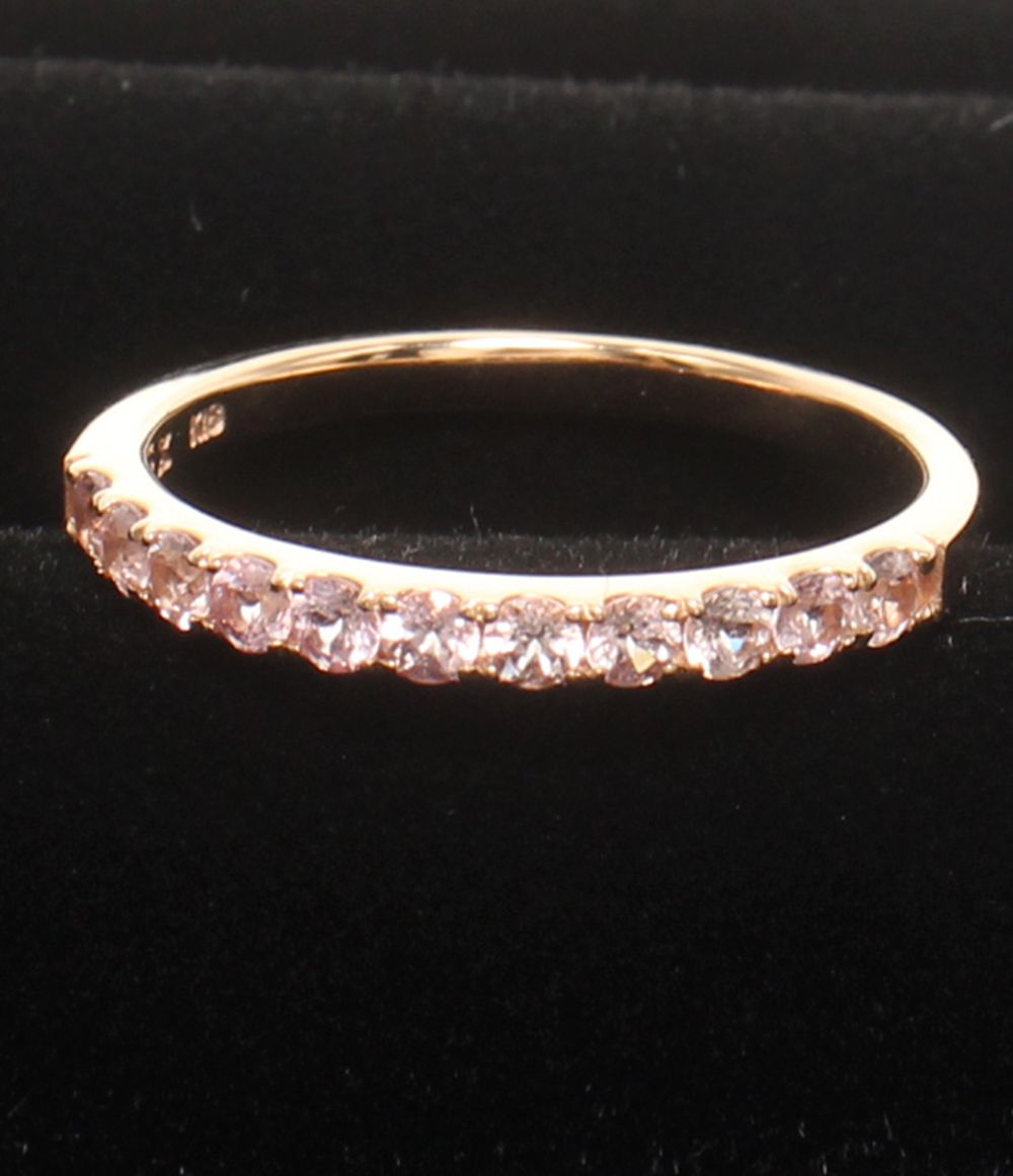 美品 ビズー リング 指輪 K18 ダイヤ 0.08ct ローズクオーツ ペリドット ペンダントトップ　3点セット レディース BIZOUX