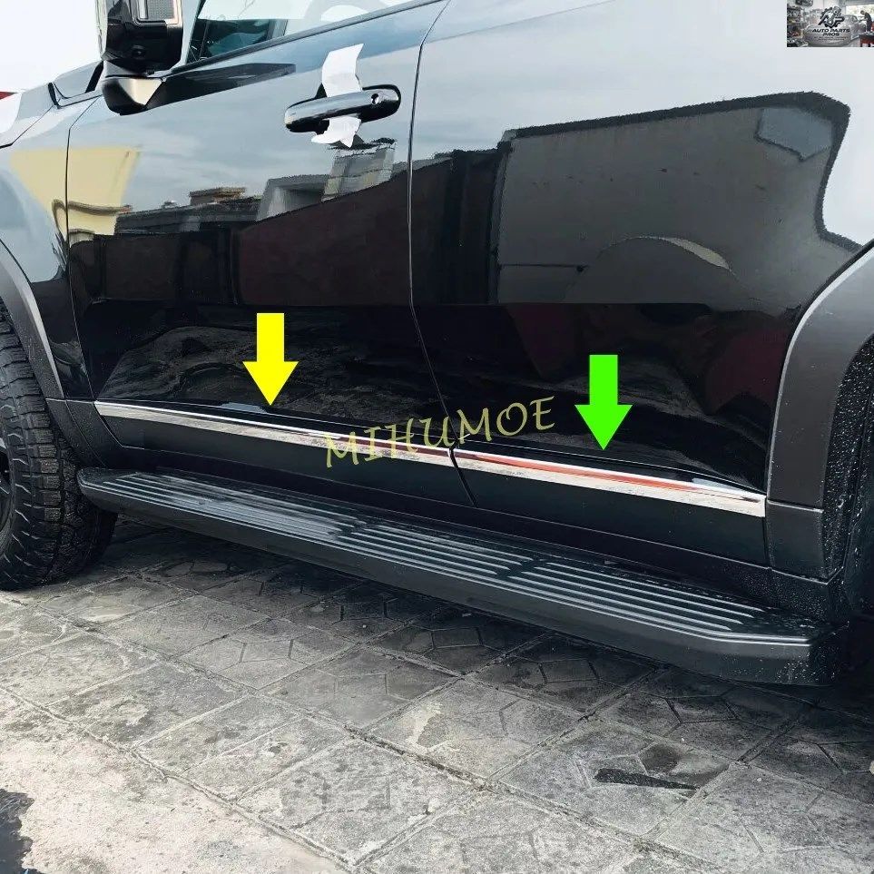 ランドクルーザー プラド レクサス GX550 LC250 J250 2024 2025 車 ドア ボディ サイド モールディング ストリップ カバー トリム